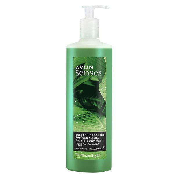 شامپو سر و بدن 2در1 جنگل بارانی آون سنس Jungle Rainburst 720ml